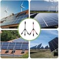 Miniatyrbilde 5 av 5: Type solcellekontakter, 2 stk (1 til 3 grener) Profesjonell vanntett solcellepanelkontakt, solcellepanelkabel