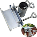 Miniatyrbillede 2 af 3: Metal Balkon Parasolholder Klemme Hegn