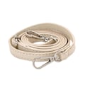 Miniatyrbild 1 av 5: Justerbar Lång Läder Crossbody Axelremsersättning Handväska Bälte Beige  silver buckle