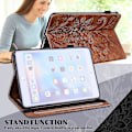 Miniatyrbild 5 av 5: För Lenovo Tab M10 (Gen 3) TB-328FU/TB-328XU Präglat Tablet Ställ Plånboksfodral PU Läder Omslag Brown, Brown Style C Lenovo Tab M10 (Gen 3)