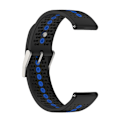 Miniatyrbillede 3 af 5: Farverig hul silikonerem til Suunto 9 Peak Black Blue