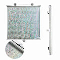 Miniatyrbilde 1 av 4: 2 stk. Rullegardiner Sugekopp Solskjerming Mørkleggingsgardin Bil Hjem Vindu Gardiner-yky Silver 50*125CM