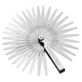 Søgerblade - 32 blade - Rustfrit stål - Dobbelte metriske og imperiale markeringer - Præcisionsmåling til mekanikere
