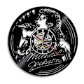 Miniatyrbild 2 av 5: Berömd sångare Michael Jackson Skivspelare Väggklocka Musik Skiva Konst Vinylklocka Retro Nostalgisk Väggklocka