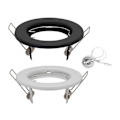 Miniatyrbillede 5 af 5: 6 stk. Down Light Ramme Forsænket LED Loftarmatur Downlight MR16 Loftspot Lys Armatur