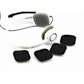 Miniatyrbilde 2 av 5: Erstatningsskum Øreputer Øreputer Øreputer for Logitech H150 H130 H250 H151 Trådløse Hodetelefoner Headset 48x48mm Øreputer