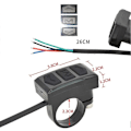 Miniatyrbild 5 av 5: Elektrisk Cykel Strömbrytare Kontrollknapp Styre Montering Delad Mätare Strömbrytare Knapp för LCD Mätare E-