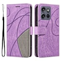 Pikkukuva 1 / 5: KT Leather Series-1 Motorola Edge 50 Neo 5G:n nahkainen suojakotelo, väriyhdistelmä, lompakko ja teline Multicolor Style E