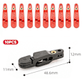 Miniatyrbilde 3 av 3: 10x Offshore Fiske Planer Board/Release Clips Trolling Line Clamp Justerbar fL fq Red