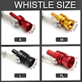 Miniatyrbilde 4 av 5: Turbo Whistle Eksosrør Overdimensjonert Brøl-Lager for Biler og Motorsykler, Bil Turbo Lyd Whistle Eksos Lydforsterker Sølv Red M