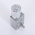Pikkukuva 1 / 2: 6V/12V/24V Korkean Vääntömomentin Moottori Mini Metallinen Ruuvipyörämoottori Kaksiakselinen JGY370 rpm 18 6V