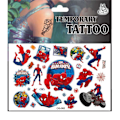 Pikkukuva 3 / 5: Spiderman-tatuoinnit - 4 arkkaa - Lasten tatuoinnit - Avengers monivärinen
