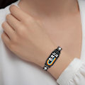 Pikkukuva 6 / 7: Metalliremmut yhteensopiva Xiaomi Smart Mi Band 8 -rannekkeen kanssa - Korvaavat timanttirannekkeet Mi Band 8 älykellolle Silver