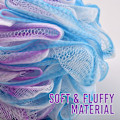 Miniatyrbild 3 av 4: Loofah Exfolierande Badsvamp – 60g/st Extra Stor Duschpuff, Kroppspuff, Duschsvamp, Duschskrubbset om 4