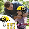 Miniatyrbillede 2 af 5: 7 stk./sæt Børne Hjelm Knæ Albue Beskyttelse Cykling Skateboard Cykel Beskyttelse Yellow