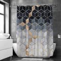 Modern Vattentätt Duschdraperi för Badrum Grey 180x200cm