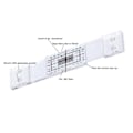 Miniatyrbillede 5 af 5: Revnemåler Linestorm Hjørne Indikator Revnemåler Måling Til Overvågning af Vægrevnebredde Instrumentdel 4 pack