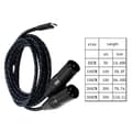 Miniatyrbillede 3 af 5: TypeC til 2XLR Kabel UsbC til 2XLR Adapterledning til Lydudstyr 150cm