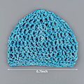 Miniatyrbild 2 av 5: 3 st Mesh Virkad Hårnät, Rayon Stickad Snood Hatt, Tjock Hårnät Snoods Skydd Ornament för Nattsömn