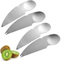 Miniatyrbilde 1 av 5: Kiwi-skje i rustfritt stål - Praktisk fruktverktøy (4 stk)