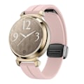 Miniatyrbild 2 av 5: Silikonarmband för Garmin Lily 2 med Magnetisk Vikbar Spänne Pink Black Buckle