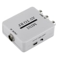 Miniatyrbild 3 av 5: RCA/A/V-kompositvideokabel till RF/koaxial/koaxialomvandlare kompatibel modulator TV