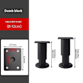 Pikkukuva 2 / 5: Helposti asennettava 4 pöydänjalan sarja, korkeussäädettävä sopimaan erilaisiin kodin tyyleihin Black 8cm-12cm