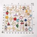 Miniatyrbilde 5 av 5: Dyr Blomster Blandet Emalsje Charms Vedheng DIY Armbånd Smykker B: 110Pcs