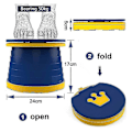 Miniatyrbillede 5 af 5: Børns Sammenklappelige Toilet Bærbart Toiletsæde Drenge & Piger Foldbart js blue
