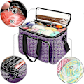 Miniatyrbild 3 av 5: Stickningsväska Garnorganisatör Virkning Tote Organiser, Individuella Fack & Hög Kapacitet Garn Virkning Förvaringsväska, Perfekt För Förvaring av Virkningsnålar