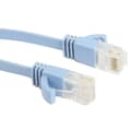Cat6 Ultratyndt Fladt Ethernet Netværkskabel, Længde: 10m (Babyblå)