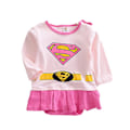 Miniatyrbilde 1 av 3: Baby Newborn Toddler Superhelt Romper Lang Ermet Jumpsuit Playsuit Kostyme Superman B 12-18 Months