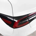 Miniatyrbilde 2 av 5: Baklykt øyenbryn klistremerke rustfritt stål biltilbehør for Model 3 2017-2019