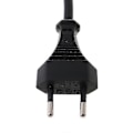Miniatyrbillede 4 af 4: EU 2-benet hanstik til IEC 320 C5 Mickey Mouse strømadapterledning til notebook, 30 cm strømforsyningskabel