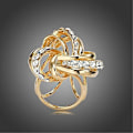 Miniatyrbild 5 av 6: Elegant Modern Enkel Design Dam Trippelring Diamant Metallisk Sidenhalsdukar Clip Halsduksring Chiffongspänne Silver