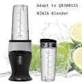 Miniatyrbillede 2 af 5: 16Oz Erstatningskopper til Ninja QB3001SS Passer til Kompakt Personlig Blender, med Låg - 2 Pak