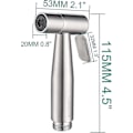 Miniatyrbillede 4 af 5: Håndbruser Bidet Rustfrit Stål Håndbruser Højtryks Toilet Bidet Spray