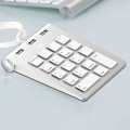 Miniatyrbillede 2 af 5: Det Bærbare USB Numeriske Tastatur, Eksternt Numerisk Tastatur med 3 USB 2.0 Porte til iMac, MacBook Air, MacBook Pro, MacBook, Mac Mini, PC og Laptops