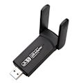 Miniatyrbilde 5 av 5: 1300 Mbps Trådløs USB WiFi-adapter, USB 3.0 Wifi Dongle PC Nettverksadapter