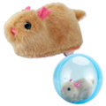 Miniatyrbilde 2 av 5: Hamsterløpeball Leke Morsom Småbarn Krypende Rulleball Rullende Katt Ertende Leke Blue Ball Little Brown Mouse