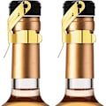 Miniatyrbillede 1 af 5: Champagneprop, 2 stk. Rustfrit Stål Champagneflaskeprop Forsegler til Cava Prosecco Mousserende Vinprop Gold