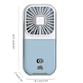 Miniatyrbillede 5 af 5: Bærbar Genopladelig Mini Ventilator Håndholdte Vifter Foldbare Vifter Bærbar Håndholdt Ventilator White