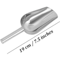 Miniatyrbillede 2 af 5: 4 stk. isskeer i rustfrit stål, lille madserveringsske til køkken, bar, fødselsdagsfest, bryllup og buffet, sølv, 19 cm