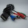 Miniatyrbillede 4 af 5: Ypbpr til PS2// Slim HDTV-Ready TV HD Komponent AV Kabel 5-Wire 1,8 m Sort