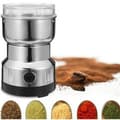 Elektrisk kaffekvern og blender for kaffebønner, linfrø og andre krydder - rustfritt stål 26@