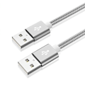 Miniatyrbilde 5 av 5: USB 2.0 A Hann til A Hann USB-kabel 480 Mbps Høyhastighets Dataoverføringskabel Gold 3m