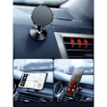 Miniatyrbillede 4 af 8: 2X 360 Universal Magnetisk Mobilholder til Bil Sort Sort én størrelse