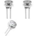 Set med tre dubbla spolknappar, 38 mm reservspolknappar