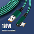 Miniatyrbilde 7 av 10: 120W Hurtig Lading Kabel USB Type-C Ledning 0.5m