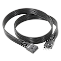 Miniatyrbilde 1 av 5: Fleksibel 9-pinners HD lydkabelkonverter MB USB 9-pinners intern hann til hunn kontaktadapter 30CM